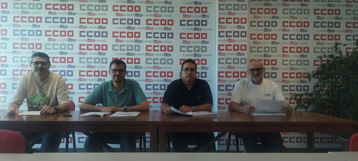 CCOO firma un acuerdo con la representacin empresarial del transporte de mercancas por carretera de a Corua para la renovacin del convenio por un ao