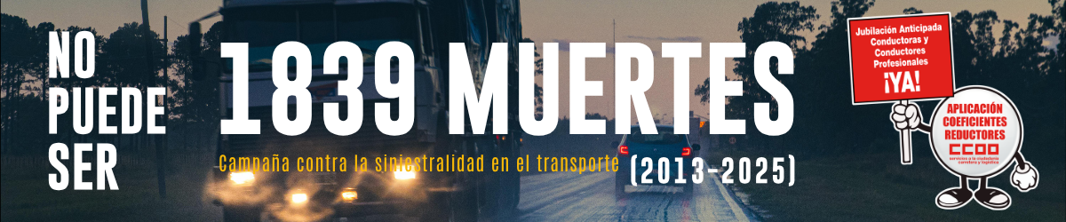 No puede ser. 1839 muertes. Campaña contra la siniestralidad en el transporte