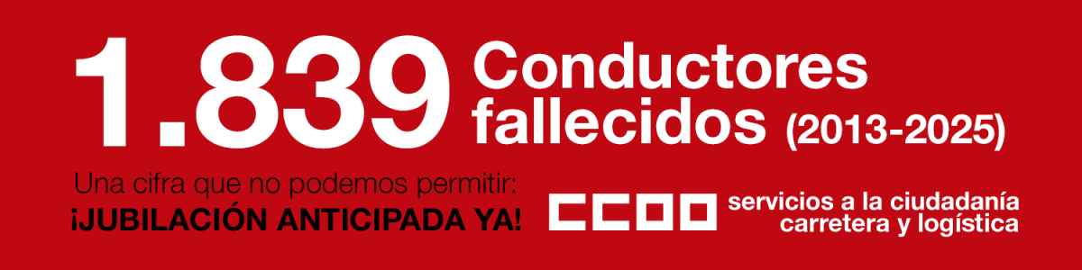 1.839 conductores fallecidos (2013-2025)